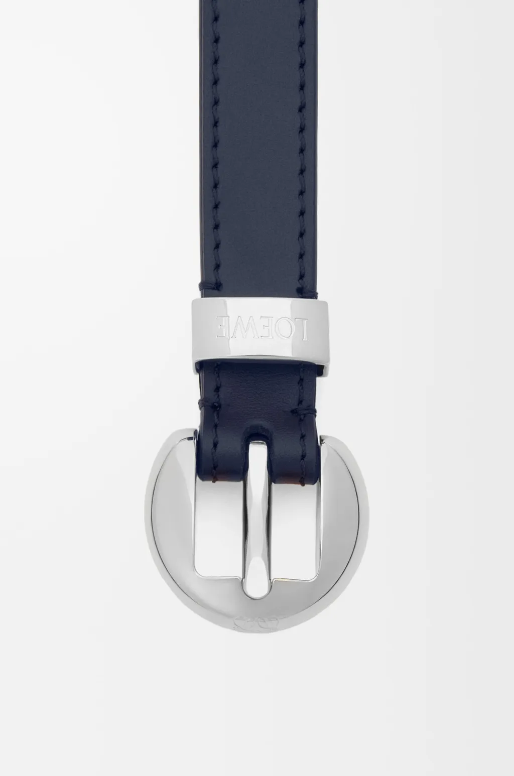 Pebble Belt In Smooth Calfskin