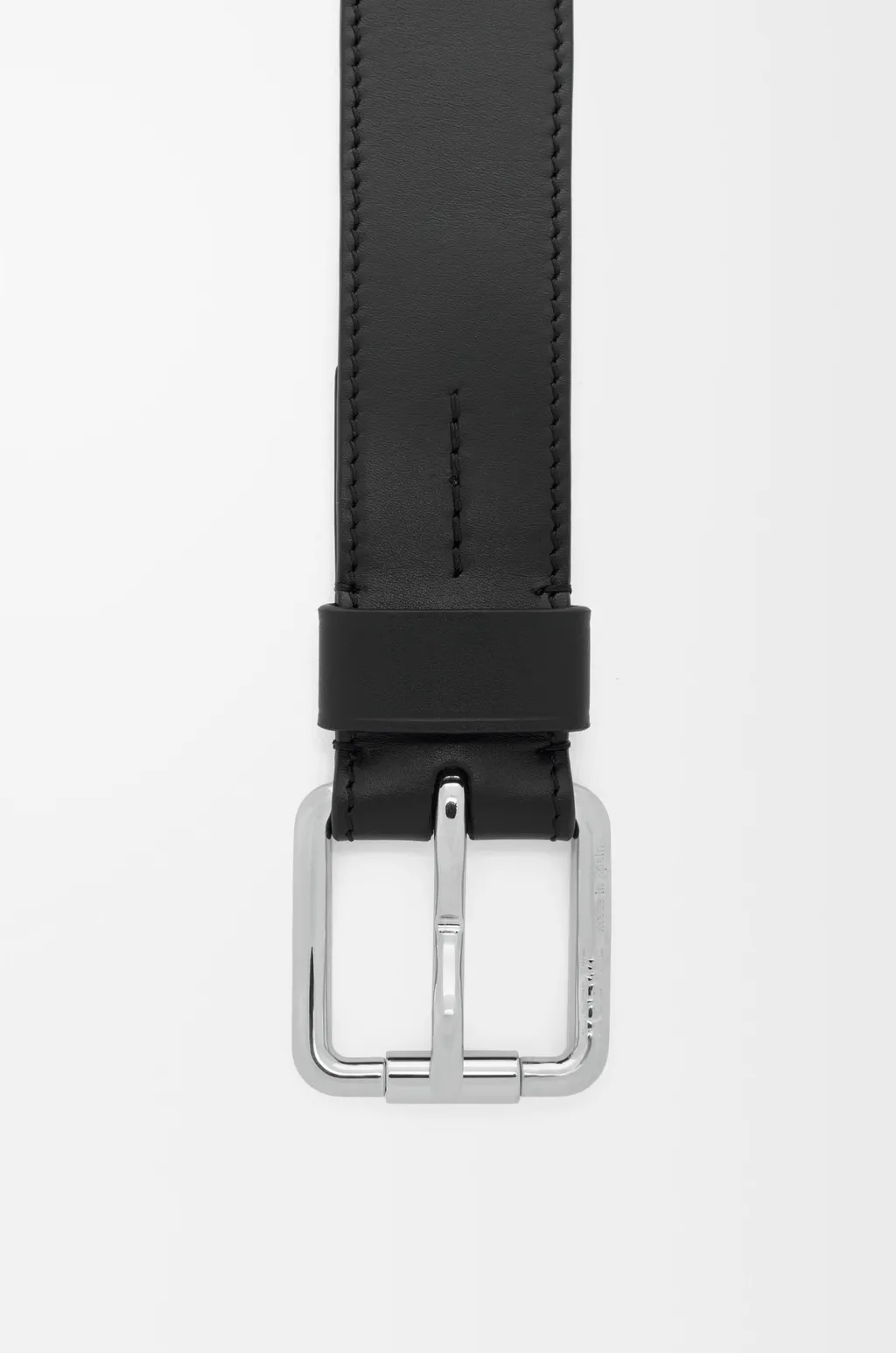 Roller Curve Belt In Shiny Sleek Calfskin