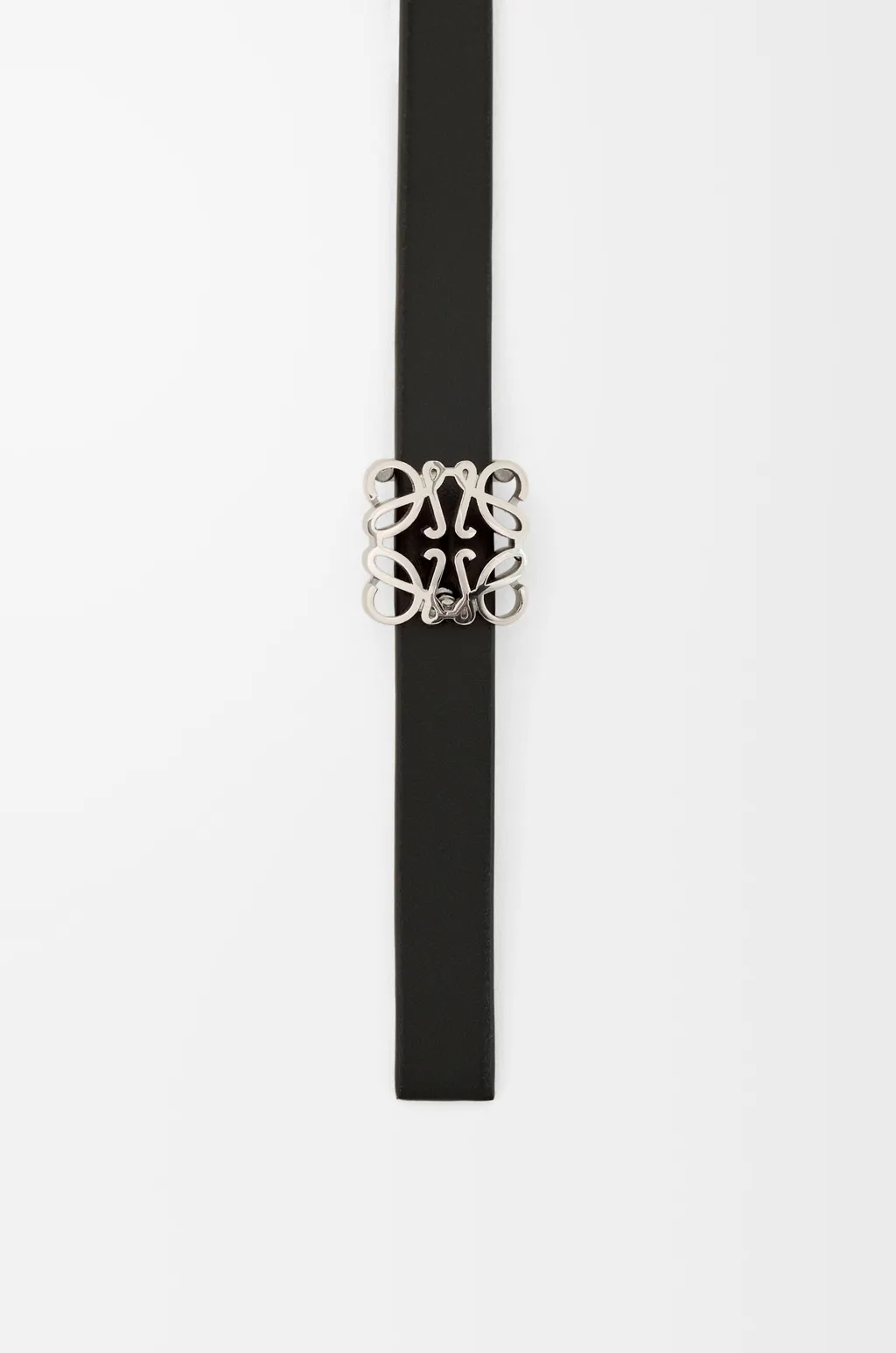 Reversible Anagram Bombé Belt In Smooth Calfskin