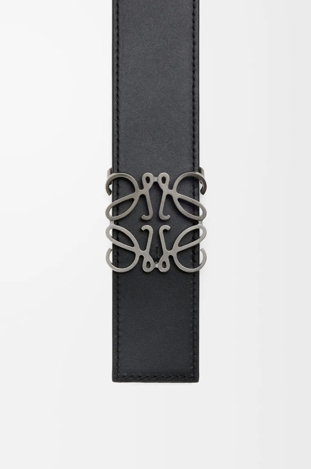 Reversible Anagram Belt In Soft Grained Calfskin And Smooth Calfskin