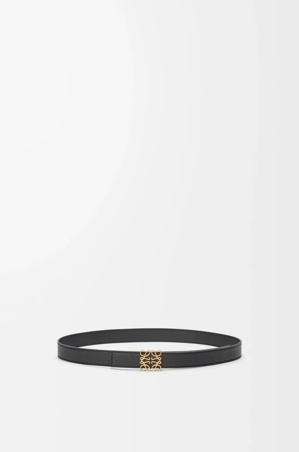 Reversible Anagram Belt In Supple Grained Calfskin