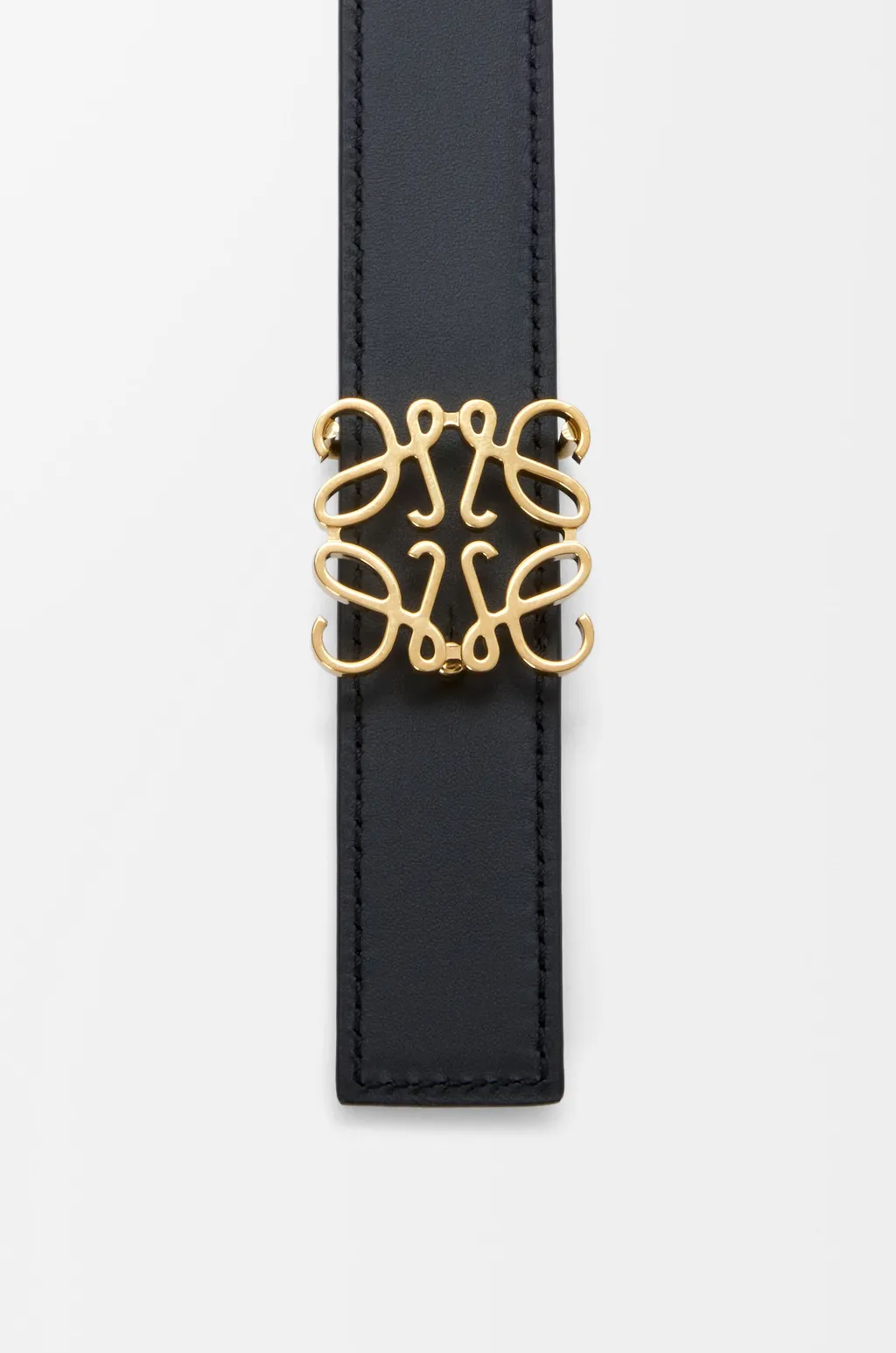 Reversible Anagram Belt In Supple Grained Calfskin