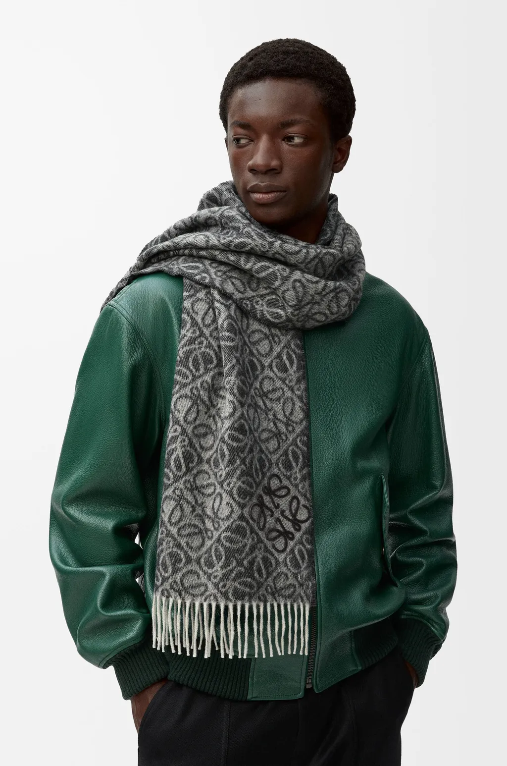 Anagram Scarf In Wool And Cashmere