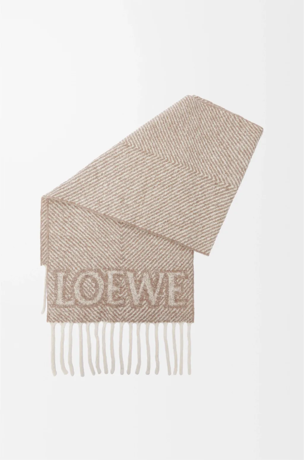 Loewe Scarf In Alpaca And Wool Blend