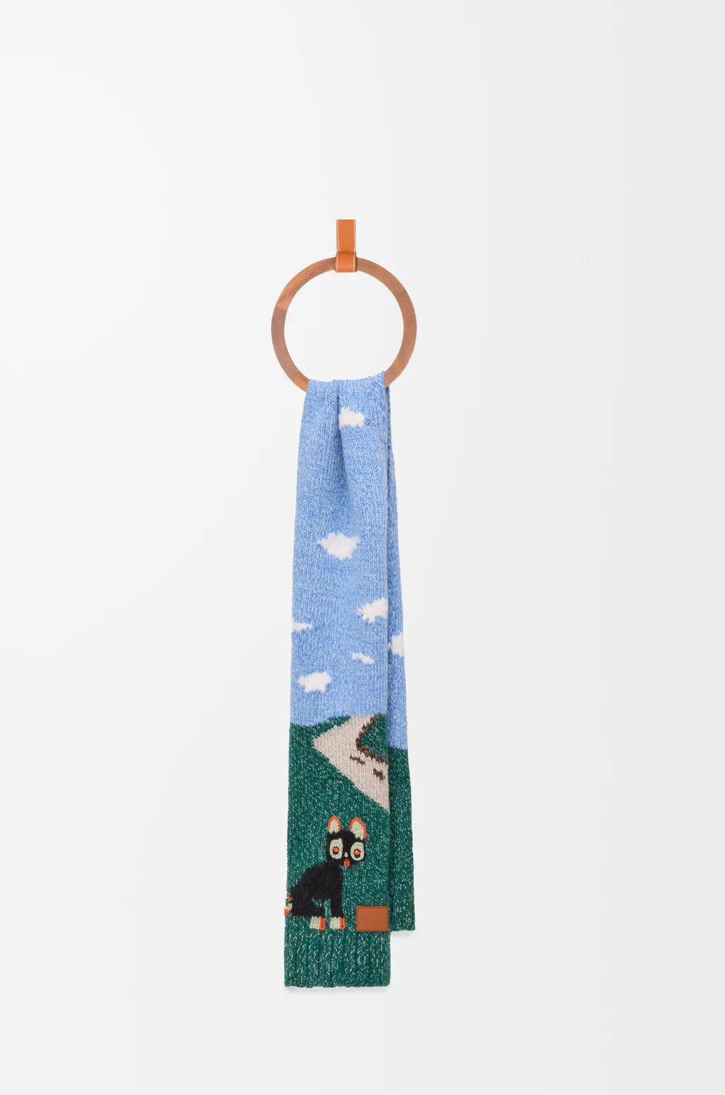 Scarf In Wool And Mohair Blend