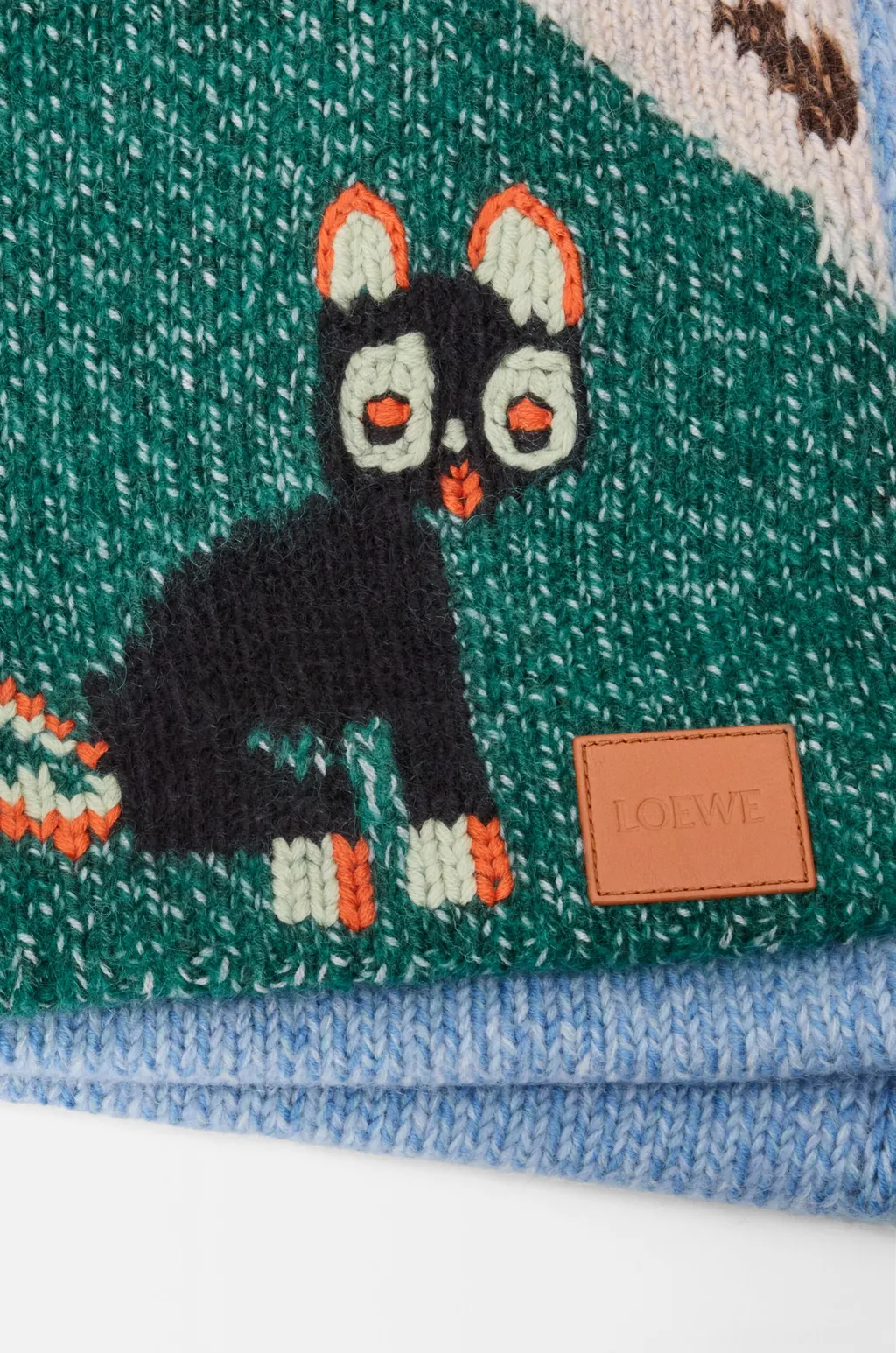 Scarf In Wool And Mohair Blend