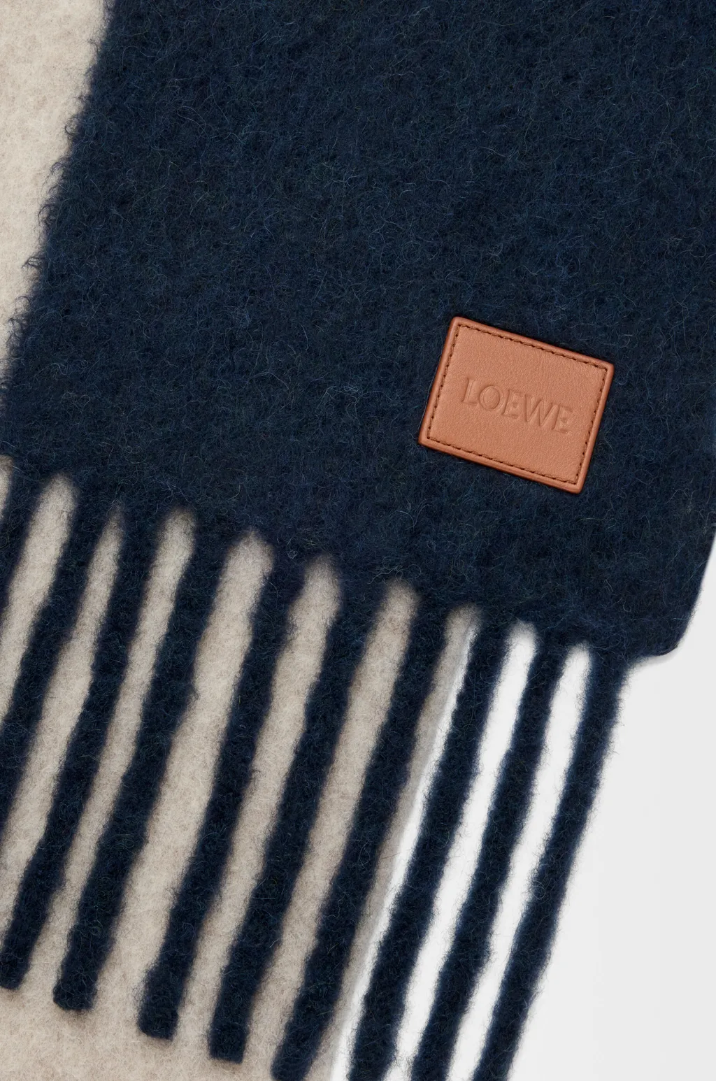 Scarf In Alpaca And Wool Blend