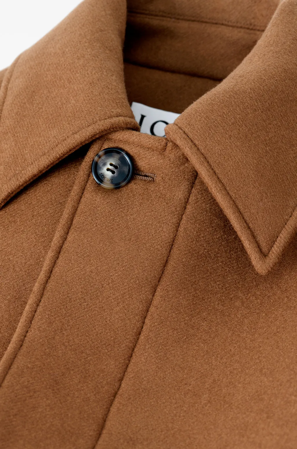 Belted Coat In Wool