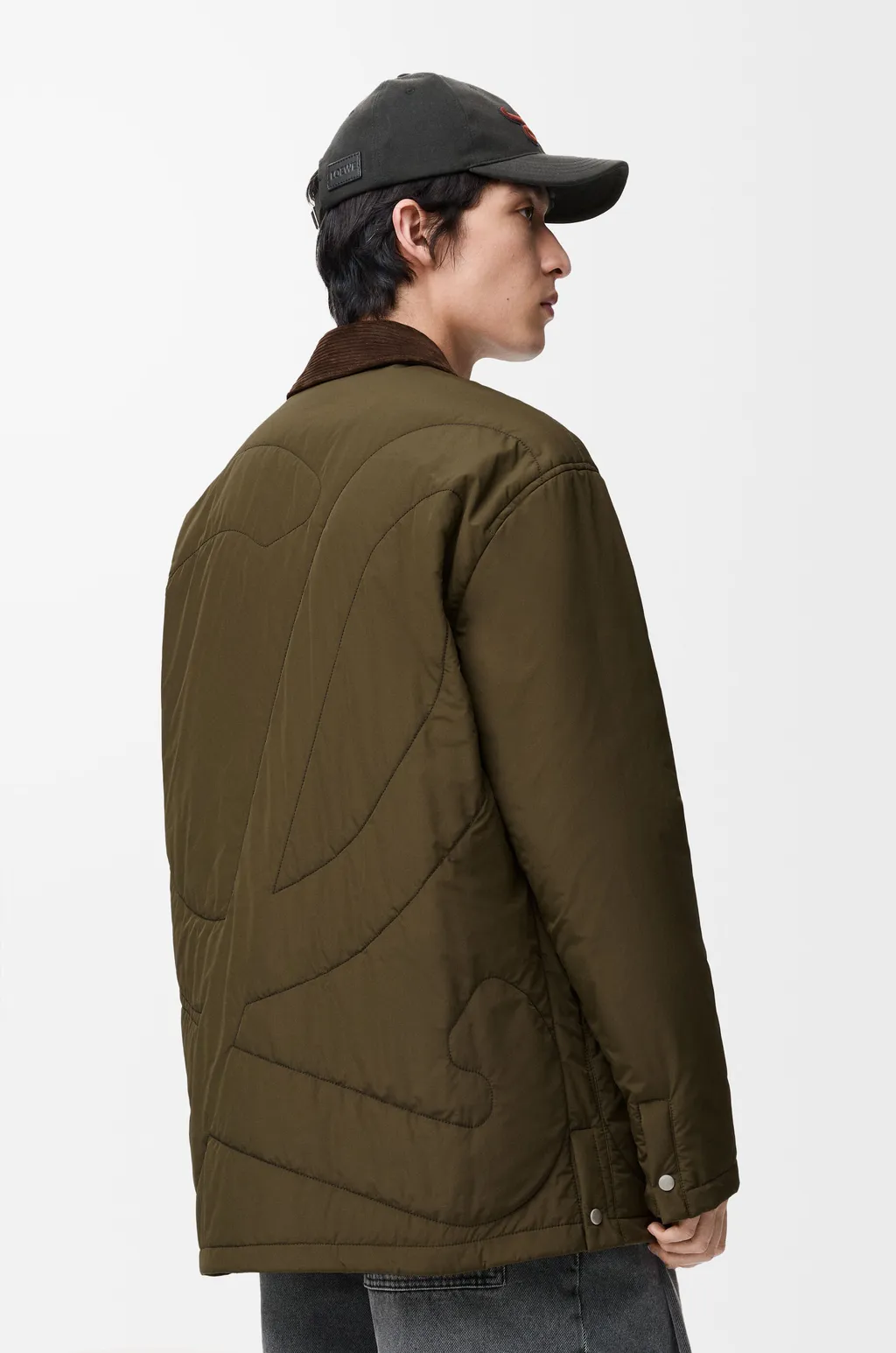 Padded Overshirt In Technical Shell