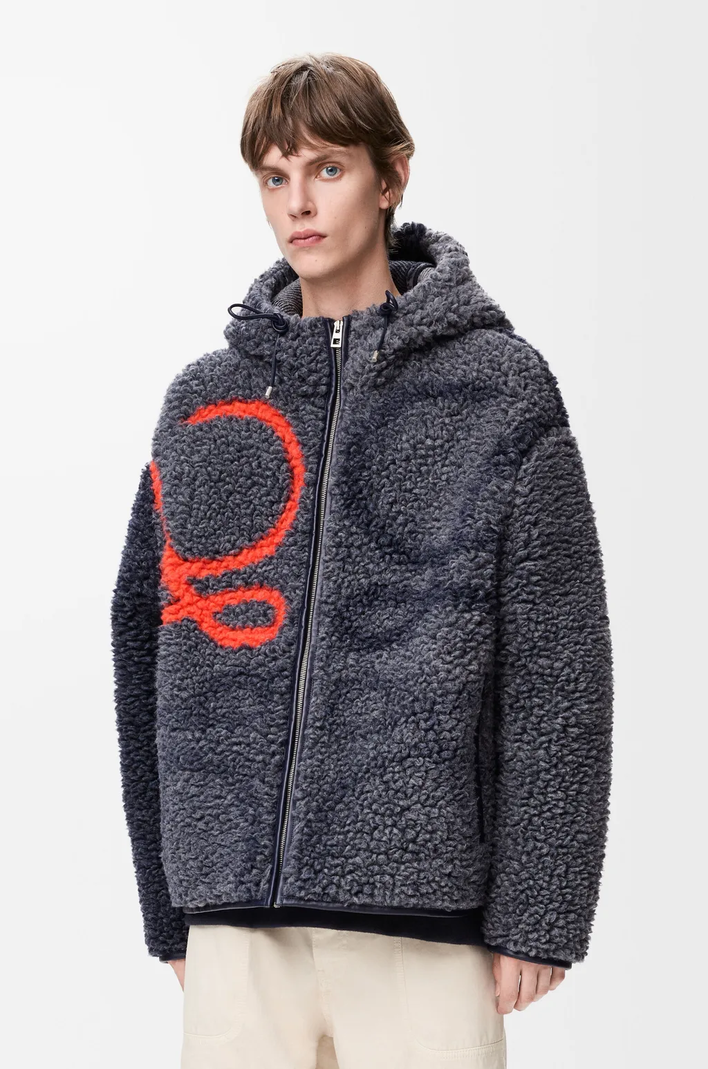 Hooded Jacket In Wool Blend