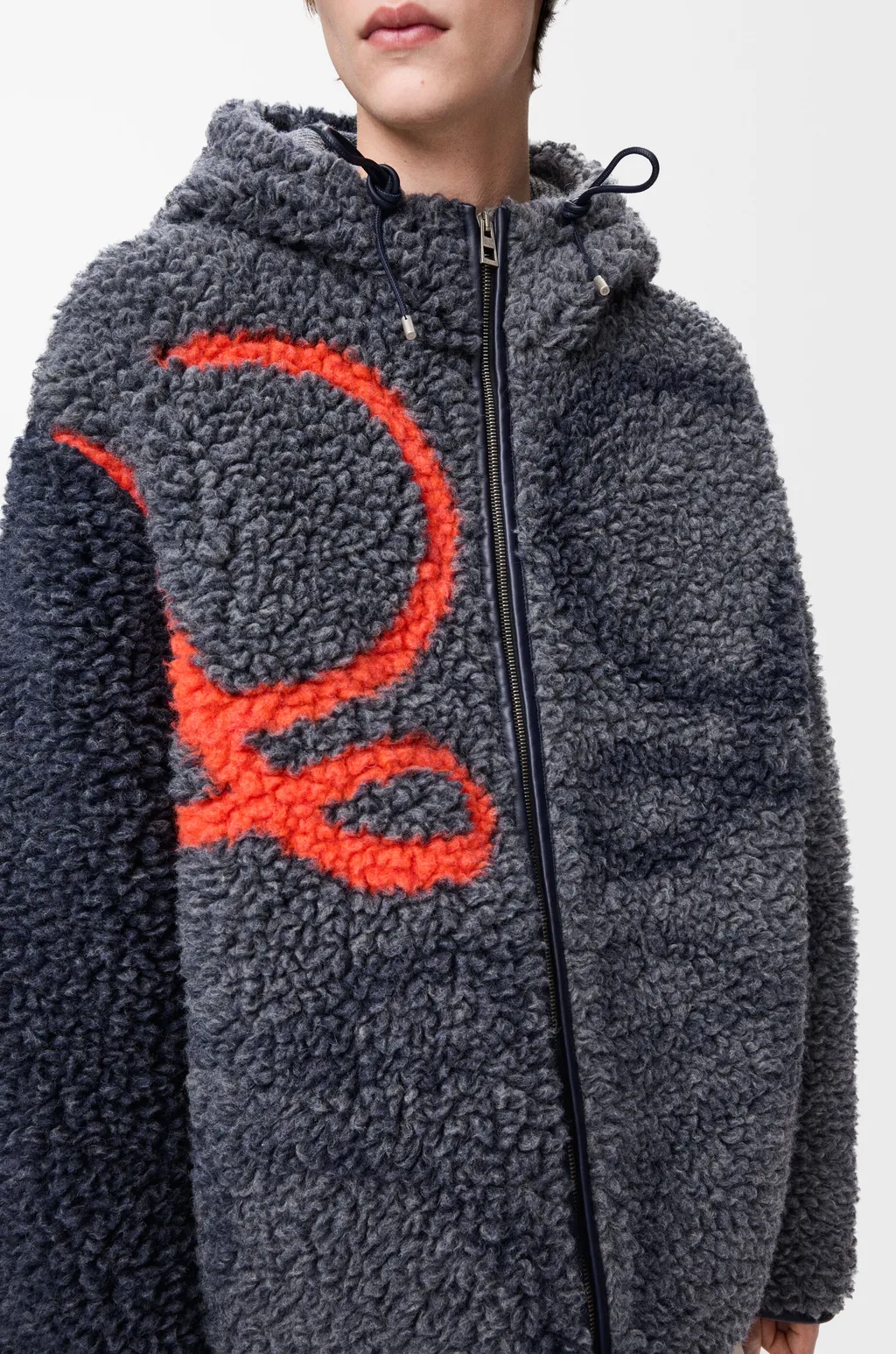 Hooded Jacket In Wool Blend