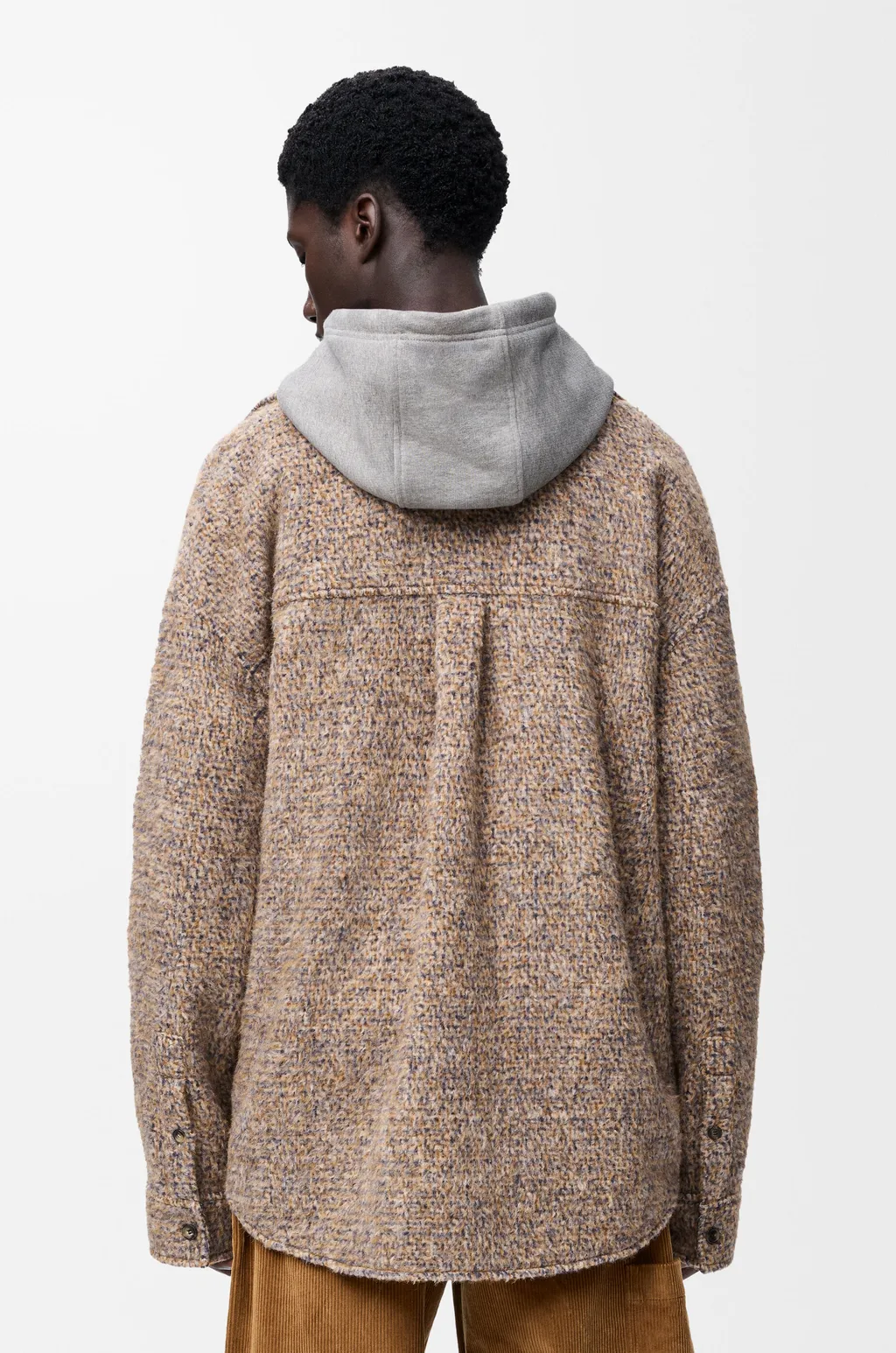 Overshirt In Wool And Llama Blend