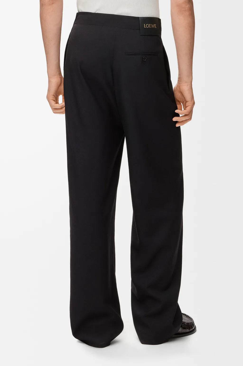 Belted Trousers In Wool