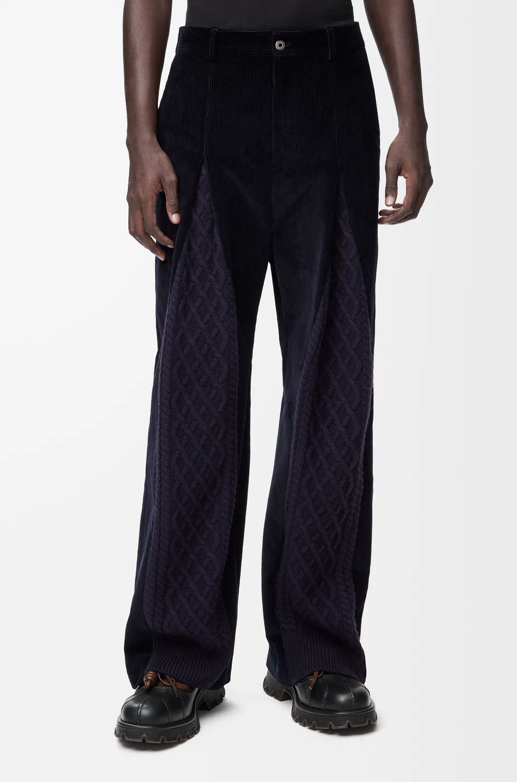 Hybrid Trousers In Cotton And Wool