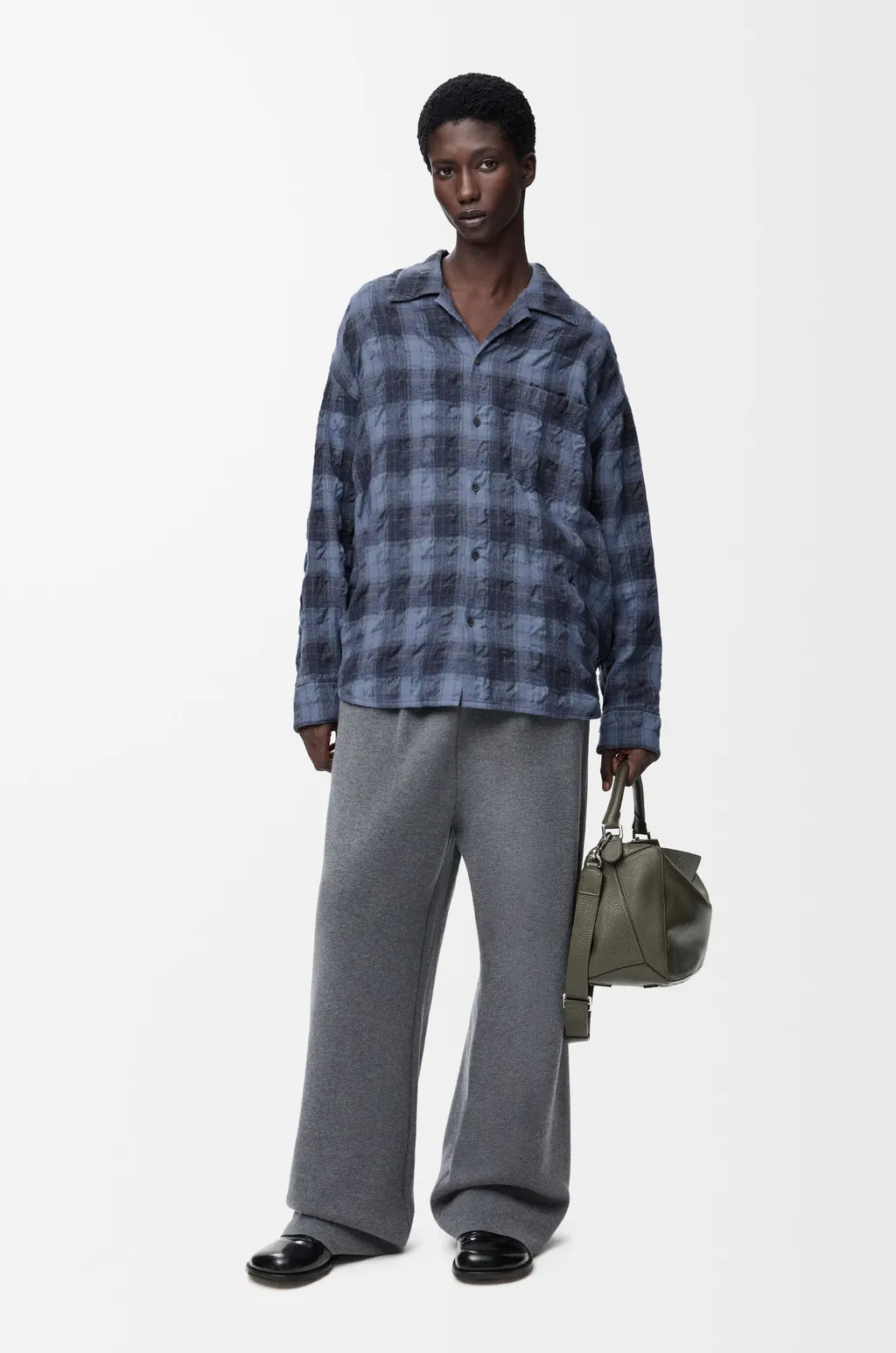 Shirt In Wool And Cotton