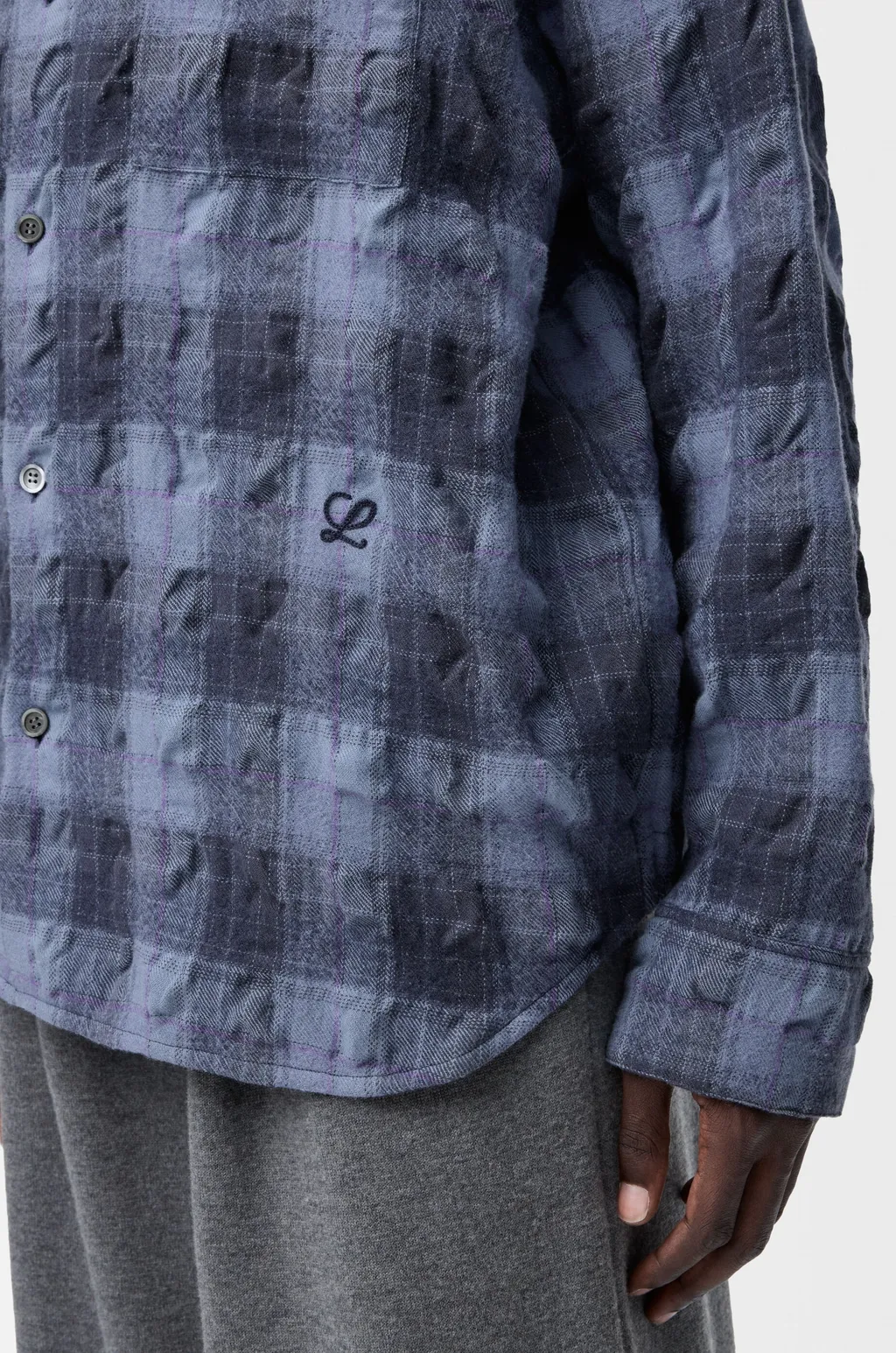 Shirt In Wool And Cotton