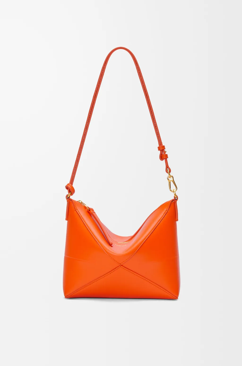 Puzzle Fold Pouch In Shiny Nappa Calfskin