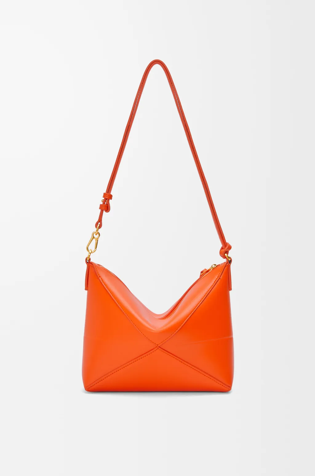Puzzle Fold Pouch In Shiny Nappa Calfskin