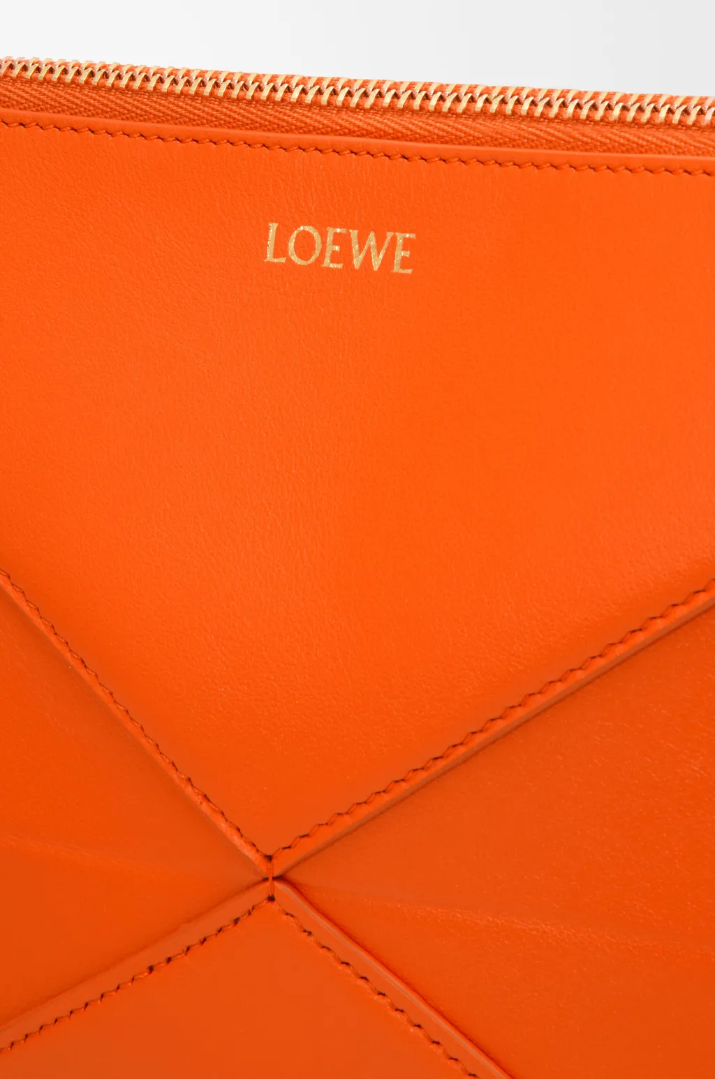 Puzzle Fold Pouch In Shiny Nappa Calfskin