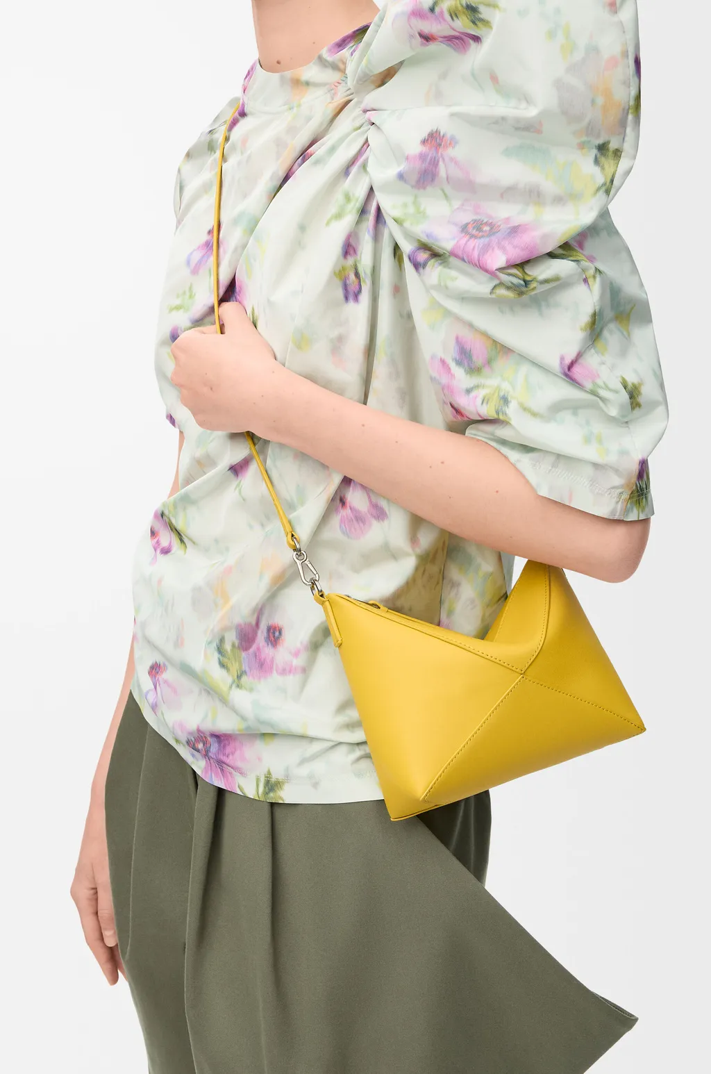 Puzzle Fold Pouch In Shiny Nappa Calfskin
