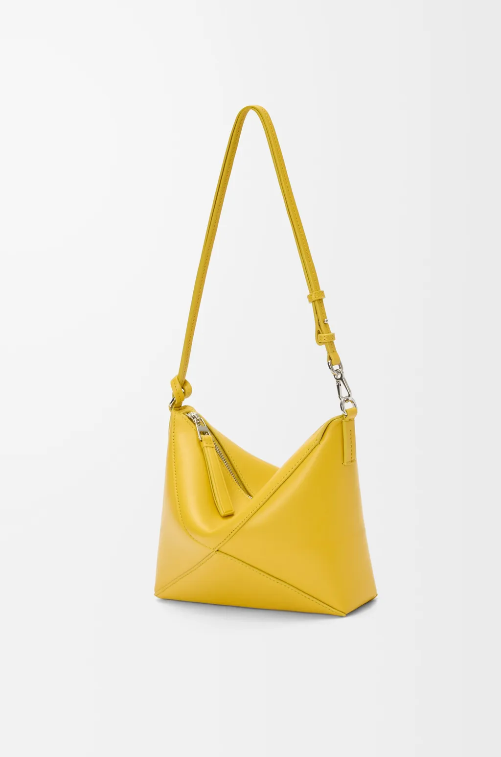 Puzzle Fold Pouch In Shiny Nappa Calfskin
