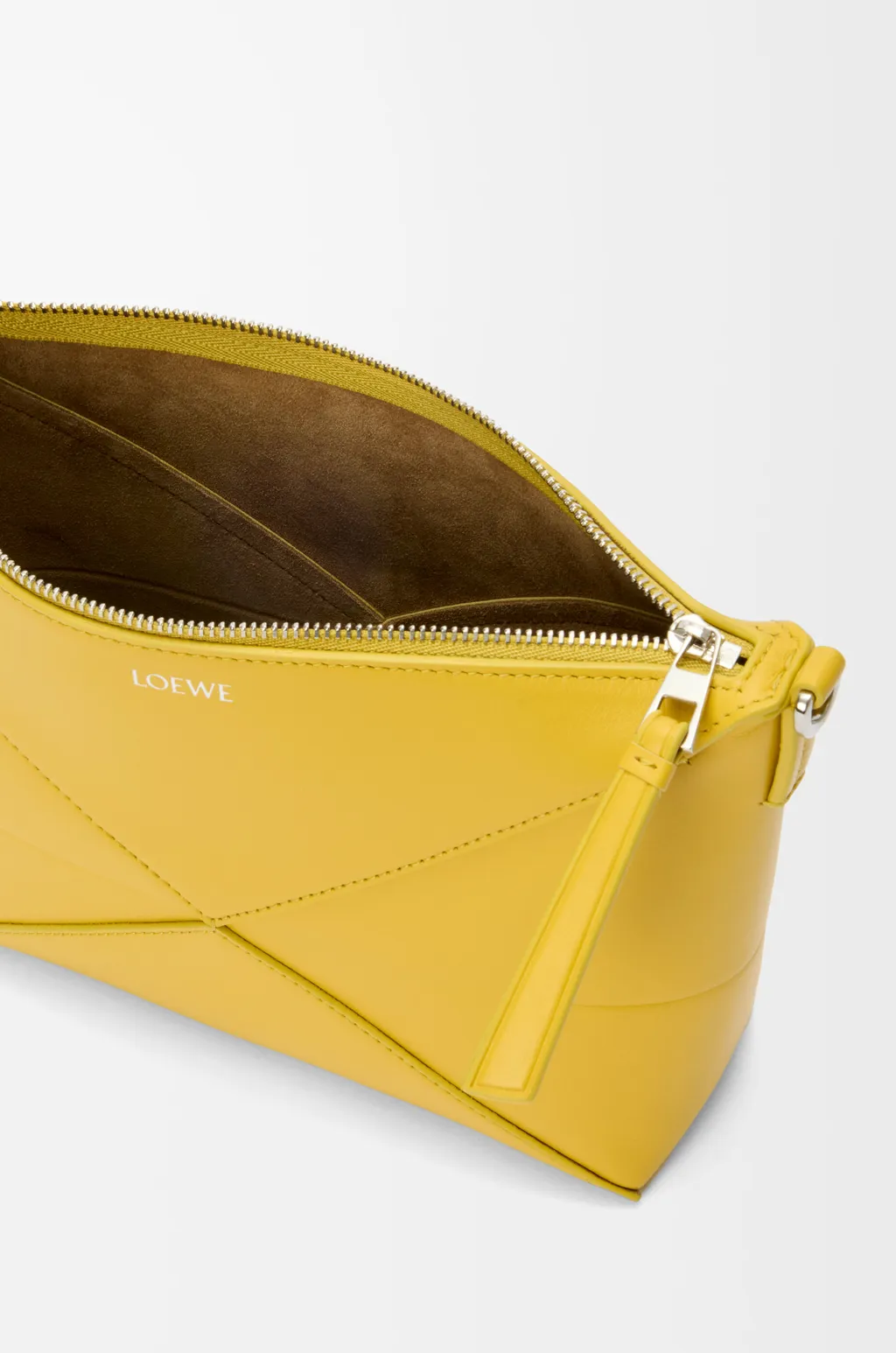 Puzzle Fold Pouch In Shiny Nappa Calfskin