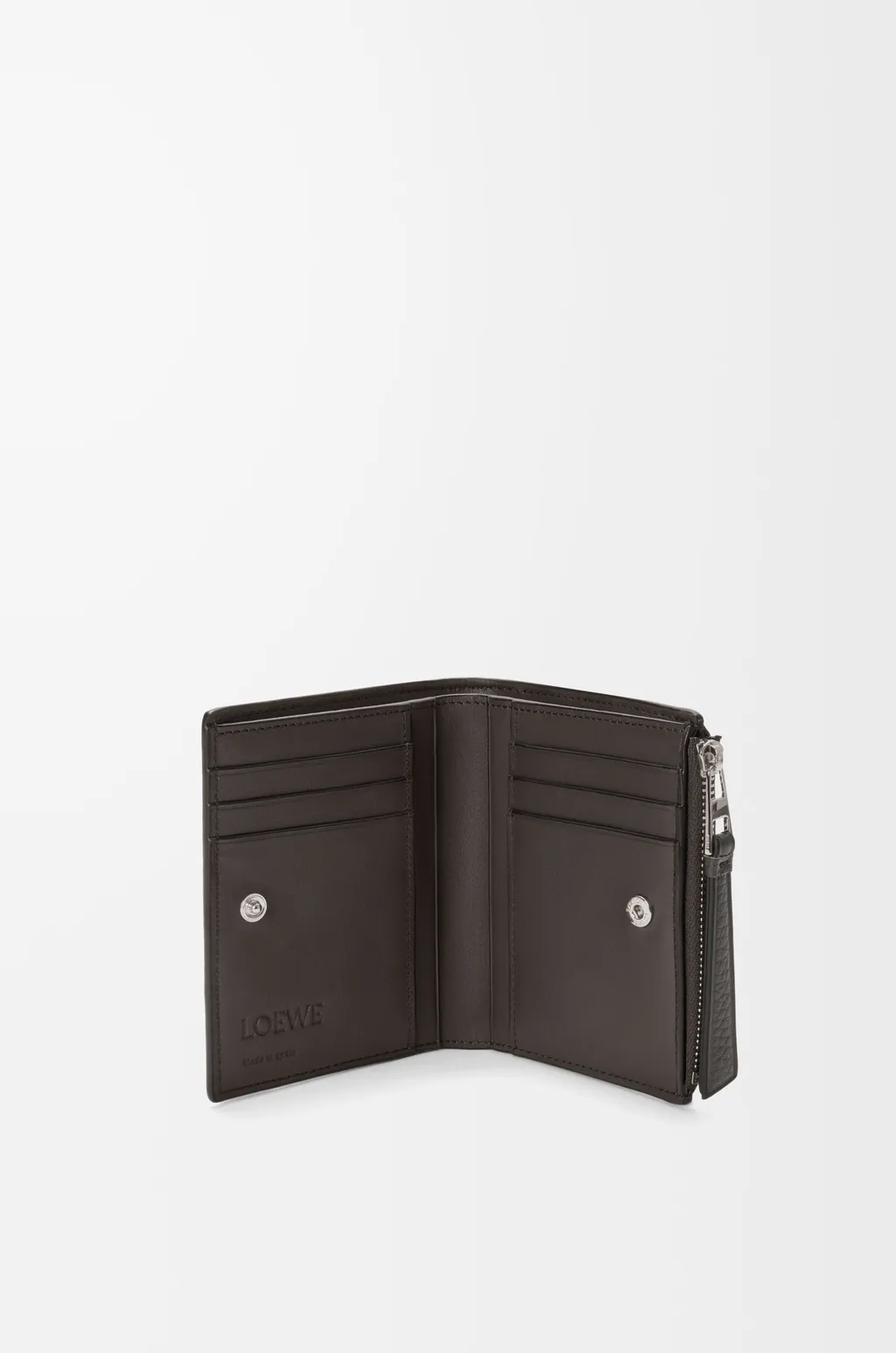 Puzzle Slim Compact Wallet In Supple Grained Calfskin