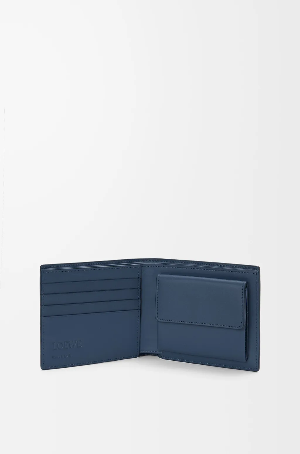 Bifold Coin Wallet In Satin Calfskin