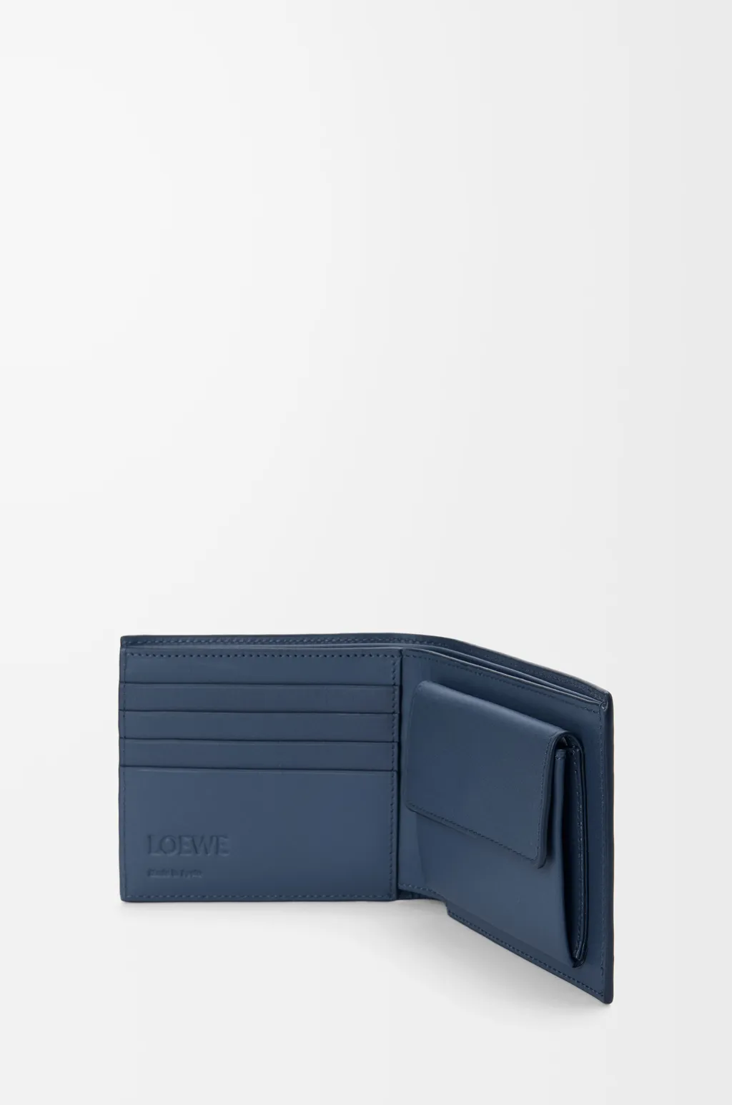 Bifold Coin Wallet In Satin Calfskin