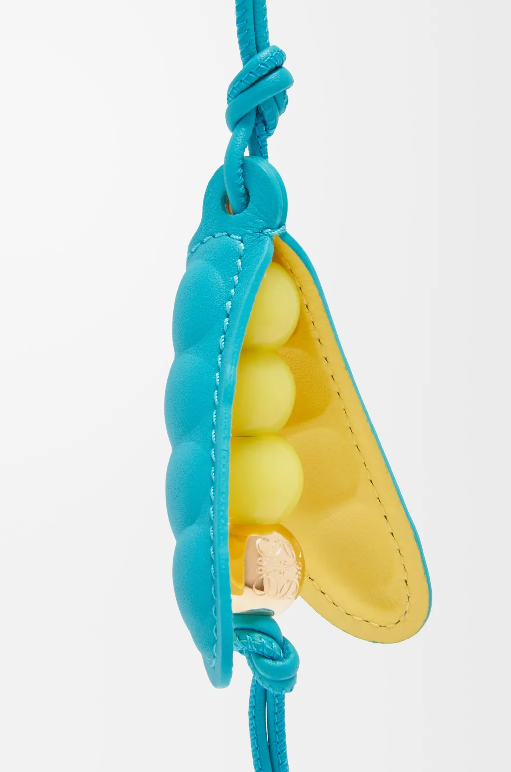 Pea Pod Charm In Classic Calfskin