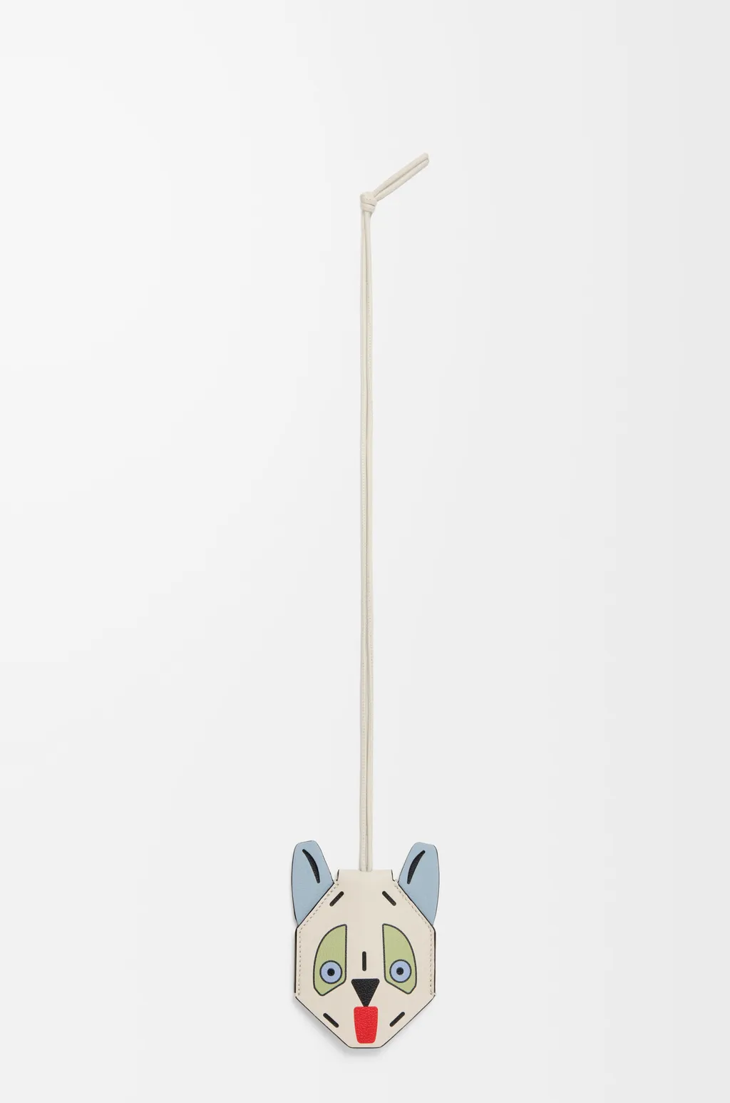 Futurist Cat Keyfob In Calfskin