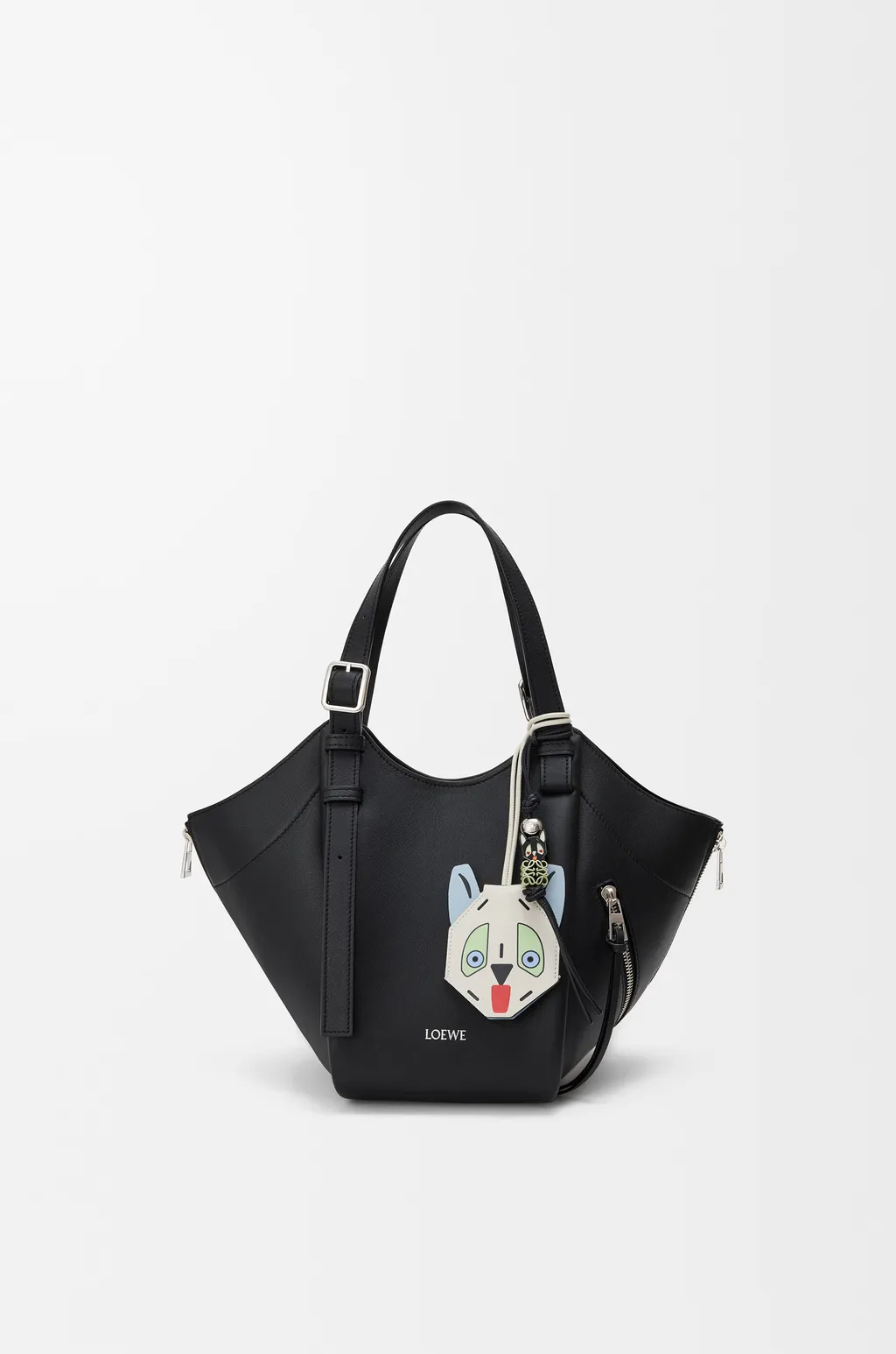 Futurist Cat Keyfob In Calfskin