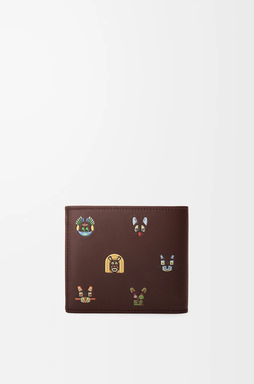 Cats Bifold Coin Wallet In Classic Calfskin