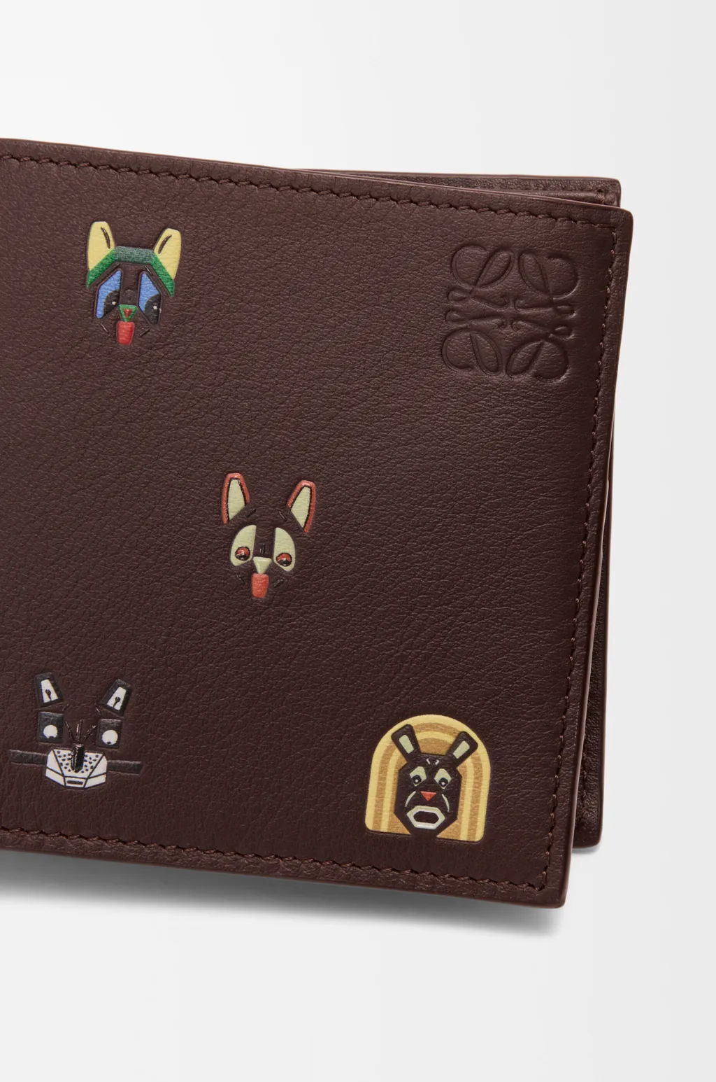 Cats Bifold Coin Wallet In Classic Calfskin