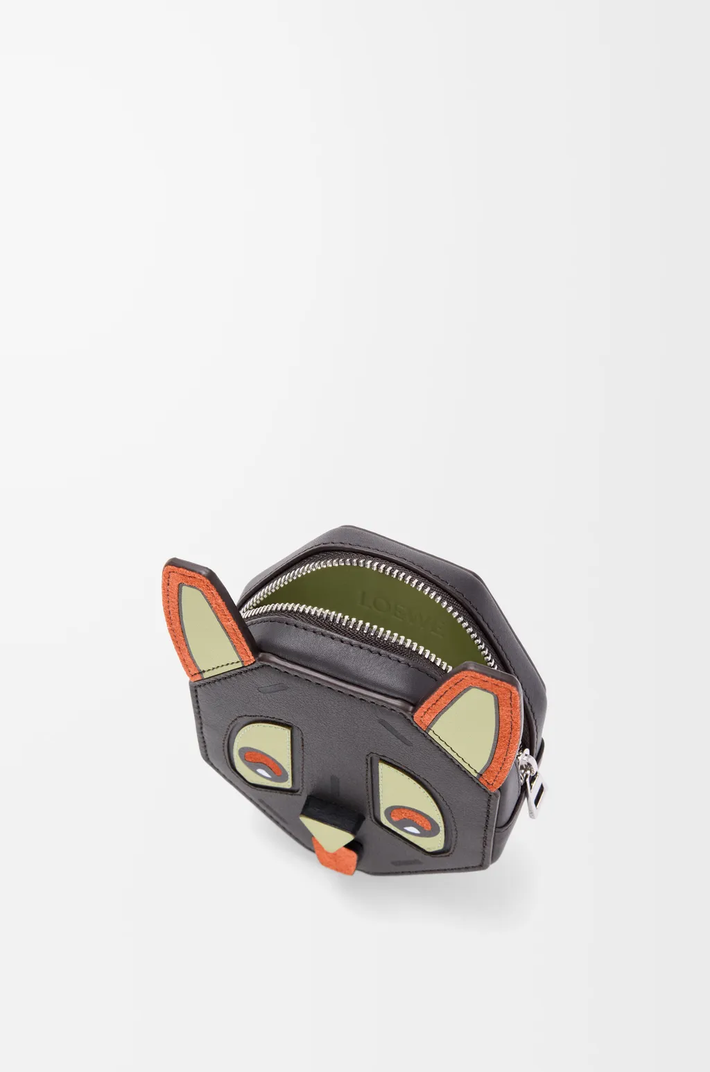 Futurist Cat Coincase In Classic Calfskin
