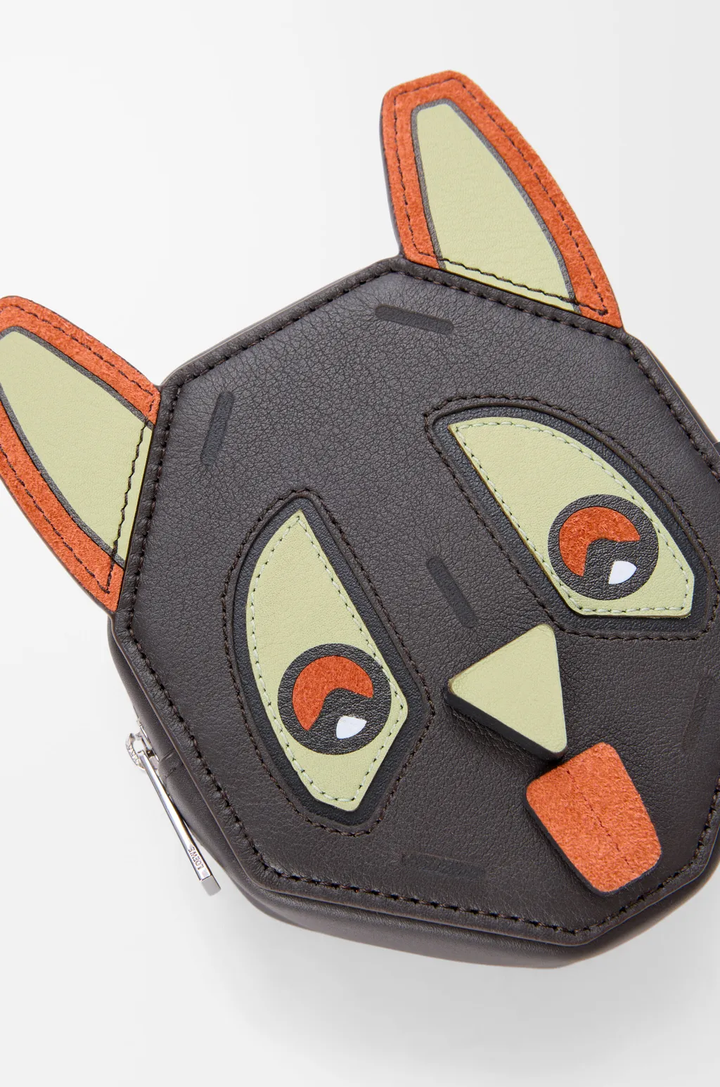 Futurist Cat Coincase In Classic Calfskin