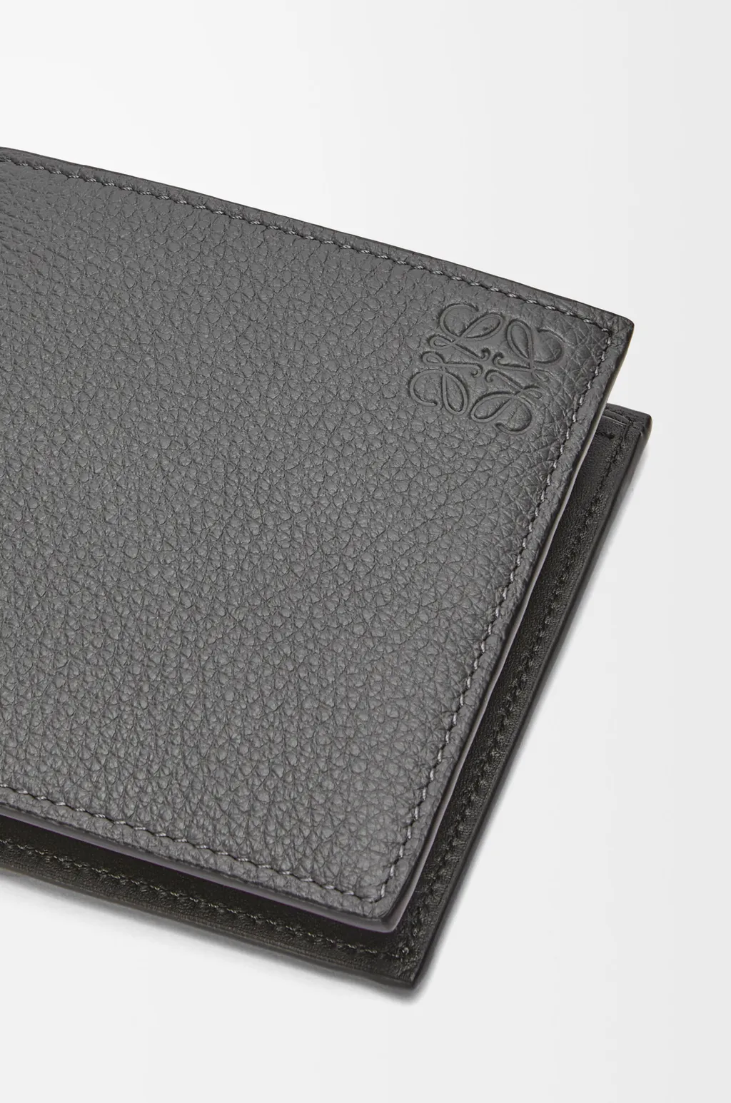 Bifold Coin Wallet In Soft Grained Calfskin
