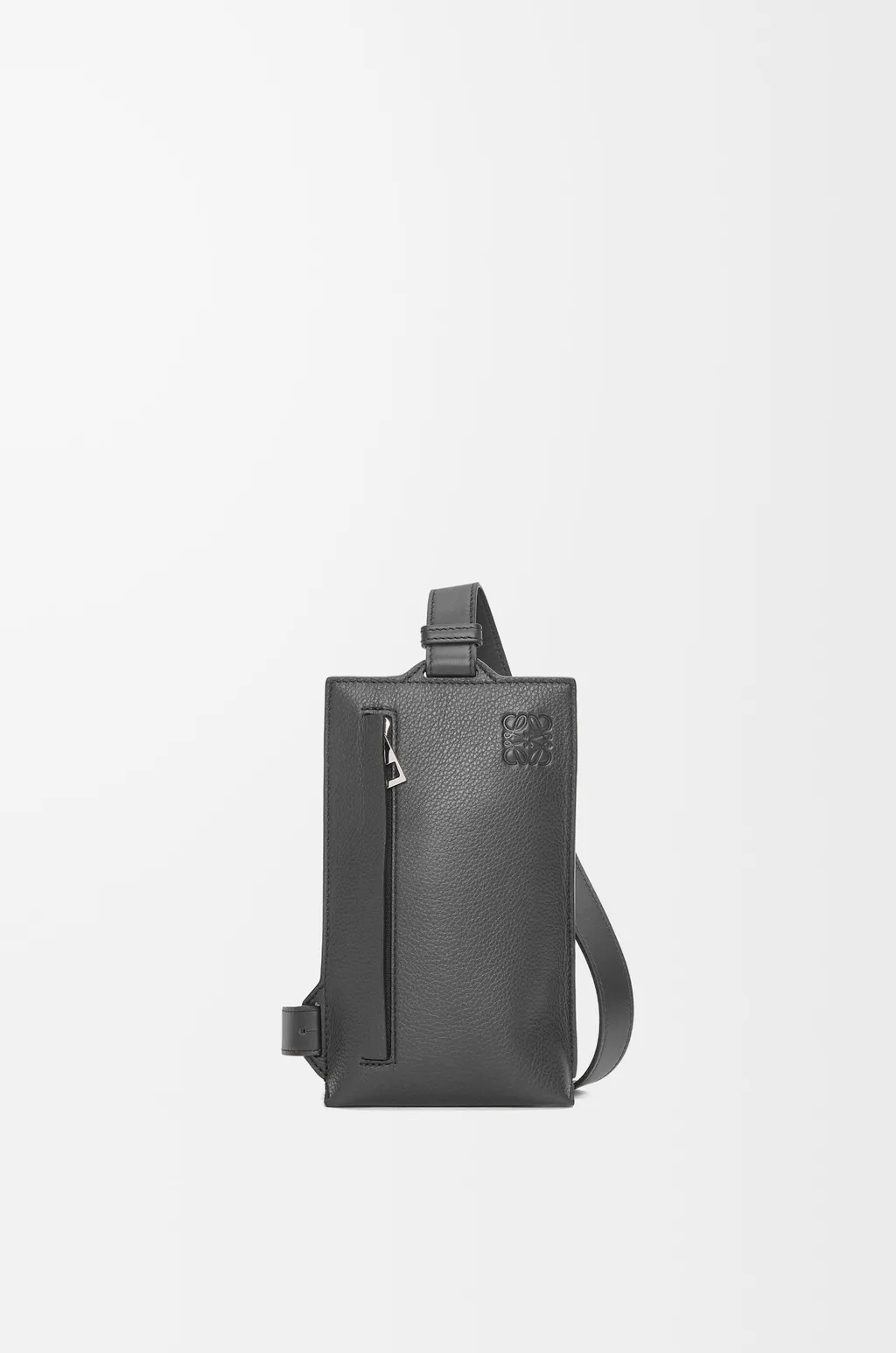 Vertical T Pocket In Soft Grained Calfskin