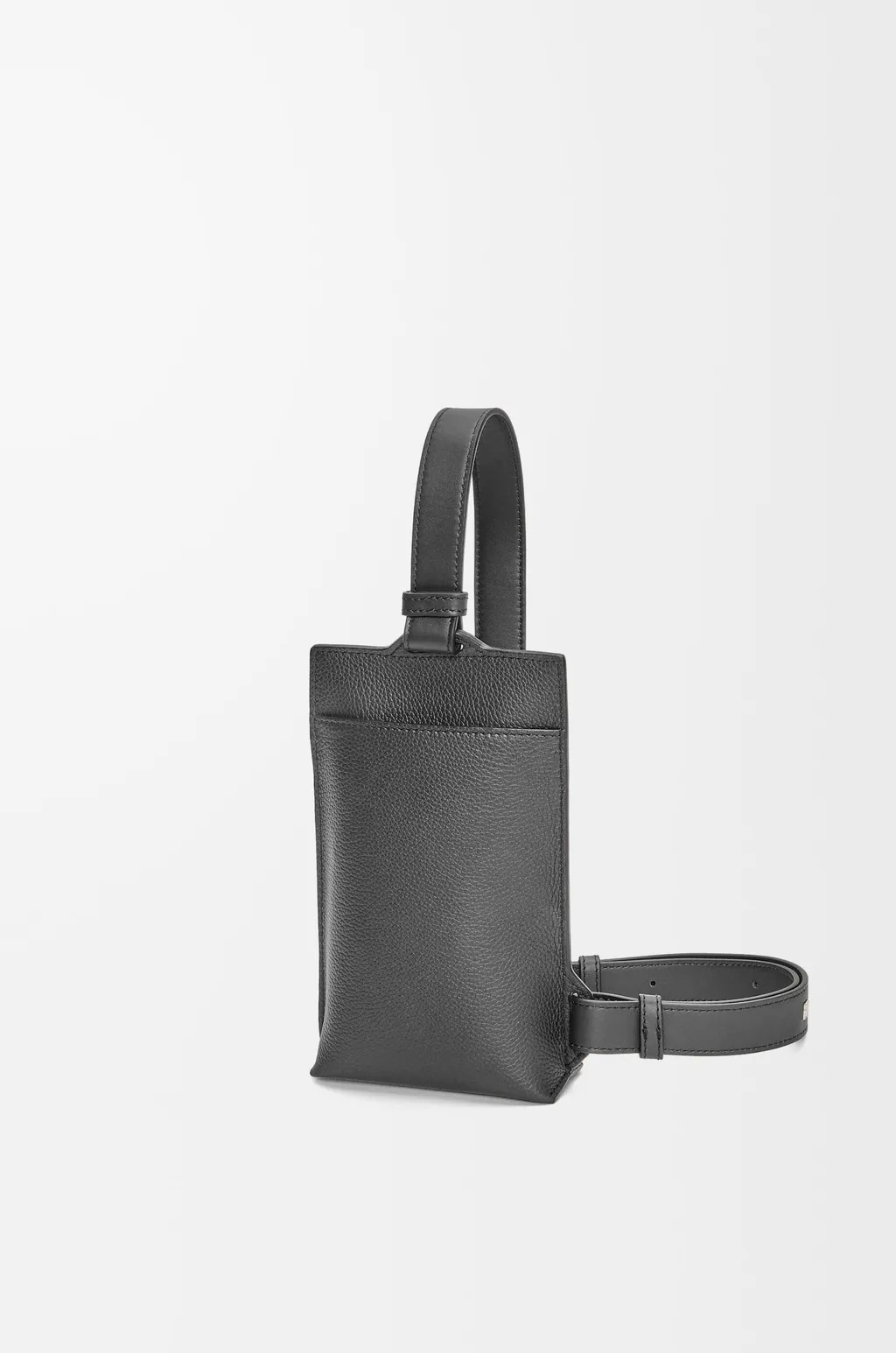 Vertical T Pocket In Soft Grained Calfskin