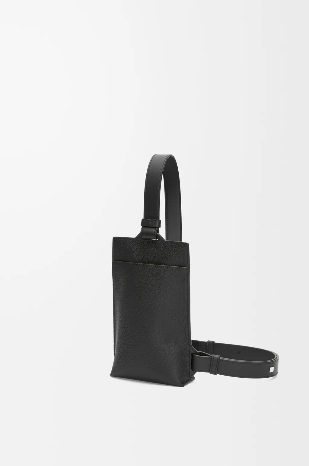 Vertical T Pocket In Soft Grained Calfskin