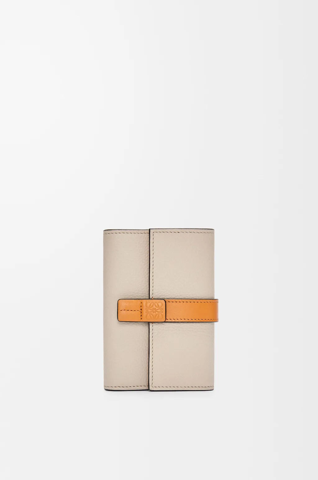 Small Vertical Wallet In Soft Grained Calfskin