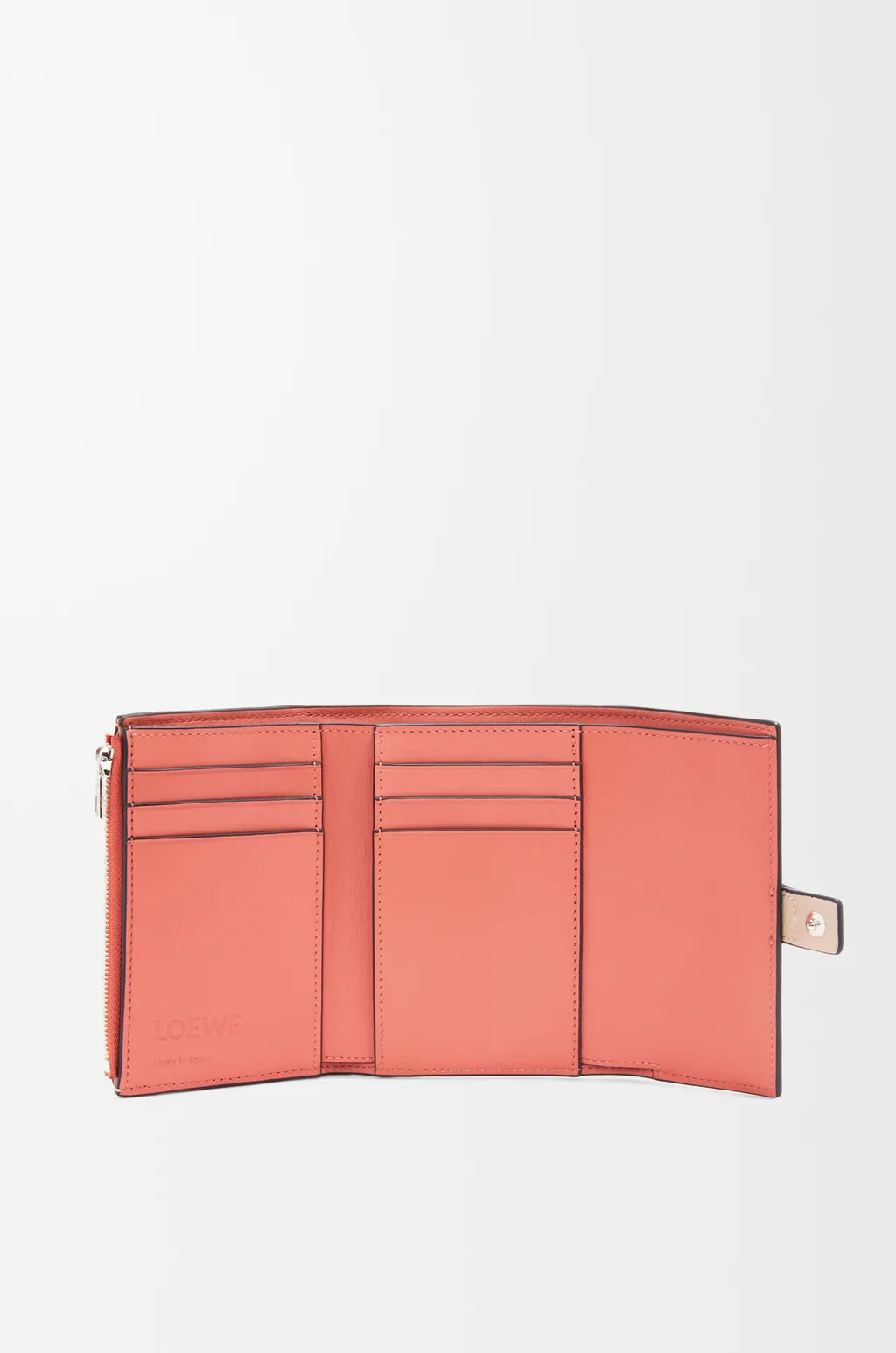 Small Vertical Wallet In Soft Grained Calfskin