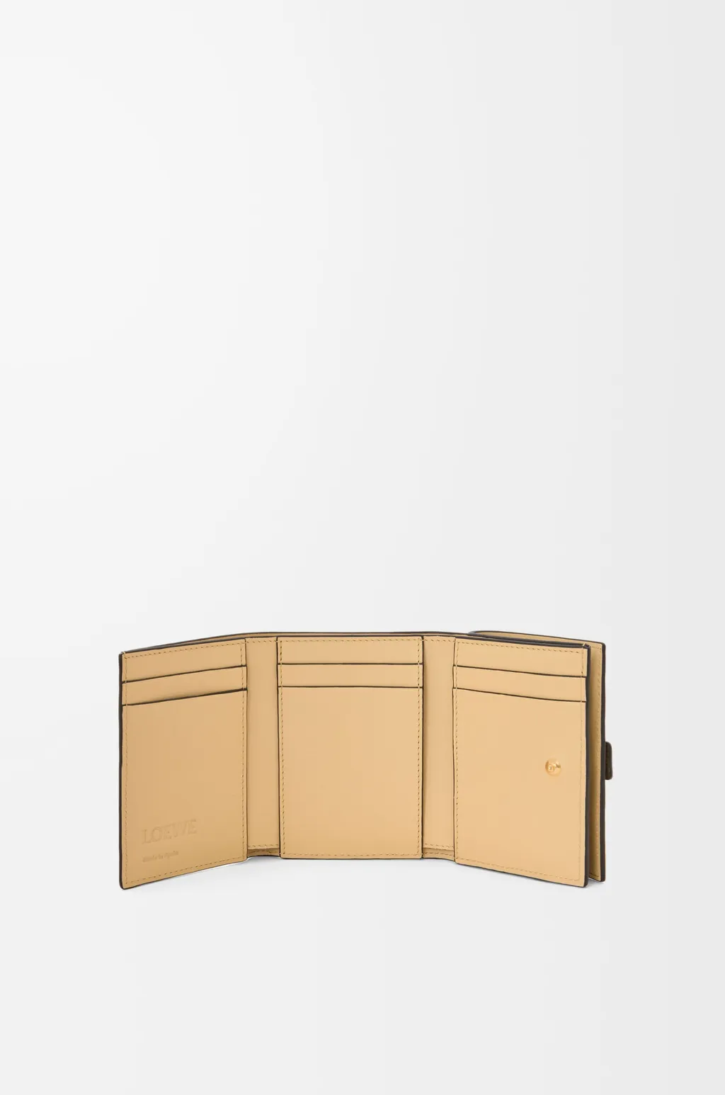Trifold Wallet In Soft Grained Calfskin
