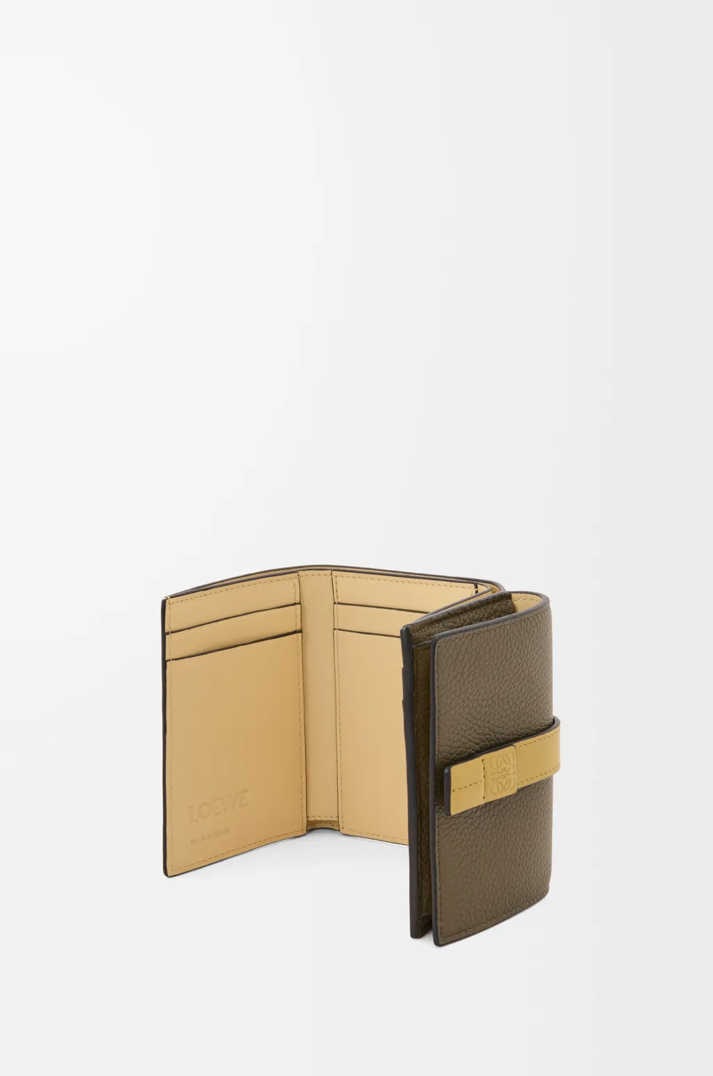 Trifold Wallet In Soft Grained Calfskin