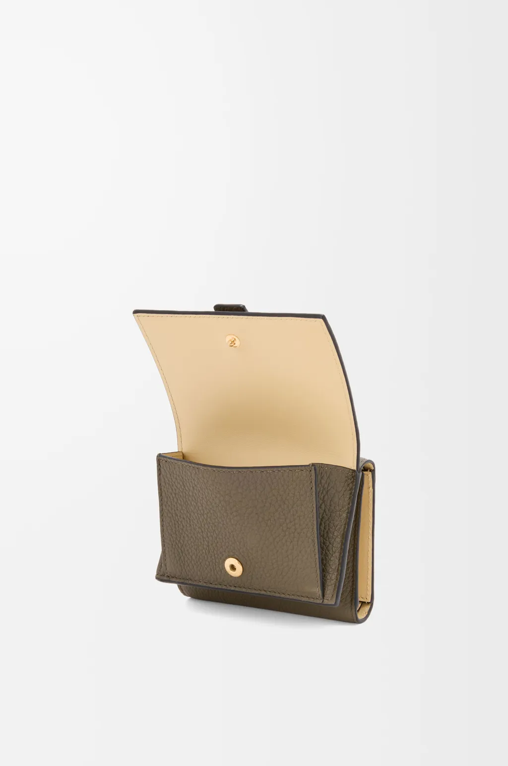 Trifold Wallet In Soft Grained Calfskin