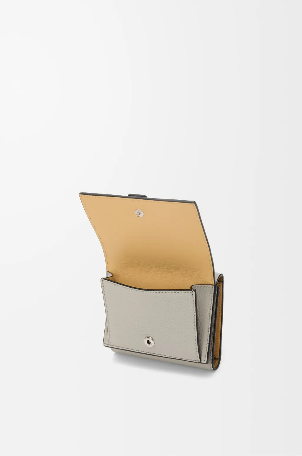 Trifold Wallet In Soft Grained Calfskin