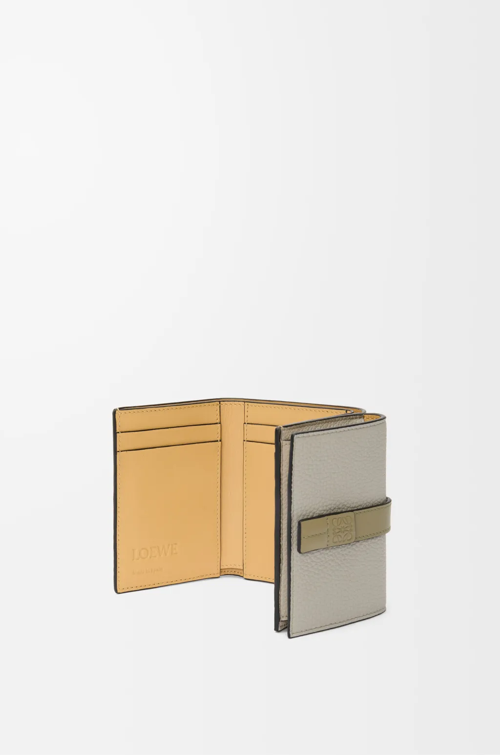 Trifold Wallet In Soft Grained Calfskin