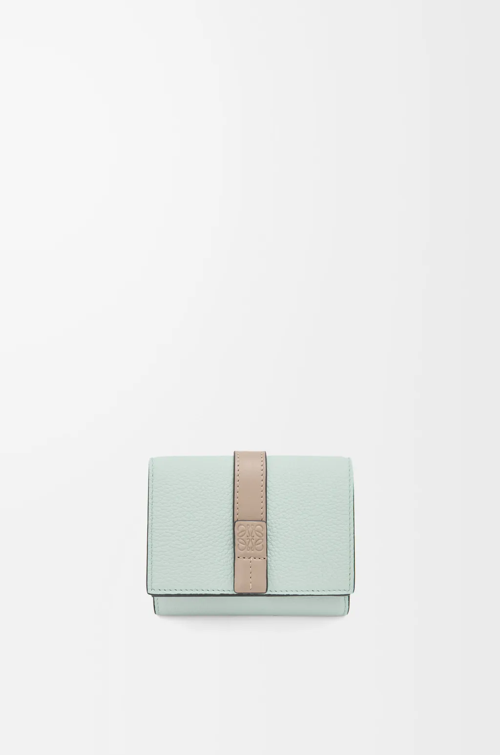 Trifold Wallet In Soft Grained Calfskin