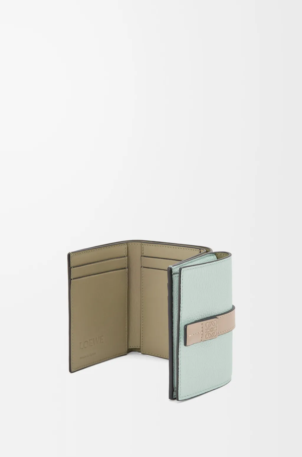 Trifold Wallet In Soft Grained Calfskin