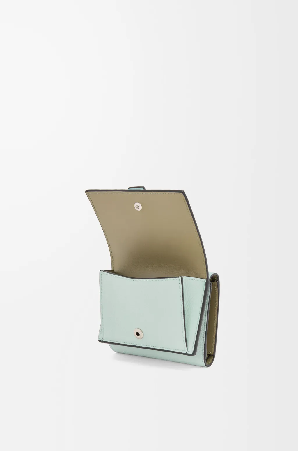 Trifold Wallet In Soft Grained Calfskin